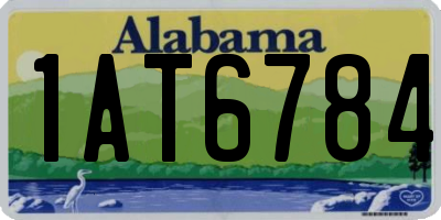 AL license plate 1AT6784