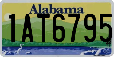 AL license plate 1AT6795