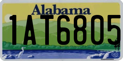 AL license plate 1AT6805