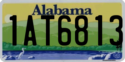 AL license plate 1AT6813