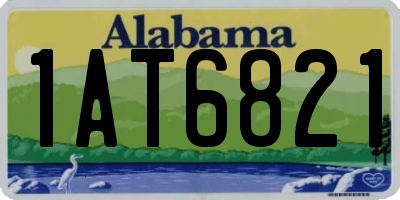 AL license plate 1AT6821