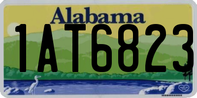 AL license plate 1AT6823