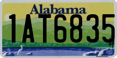 AL license plate 1AT6835