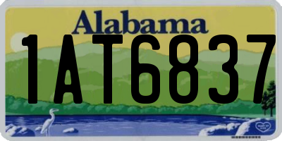 AL license plate 1AT6837