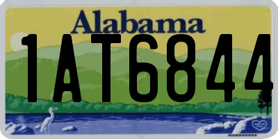 AL license plate 1AT6844