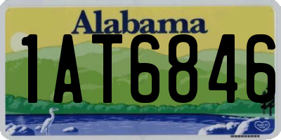 AL license plate 1AT6846