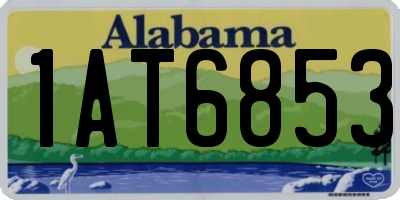 AL license plate 1AT6853