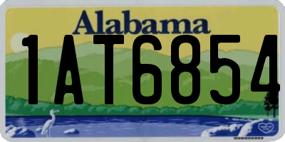 AL license plate 1AT6854