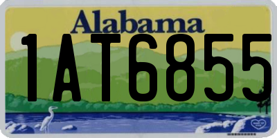 AL license plate 1AT6855