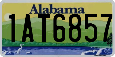 AL license plate 1AT6857