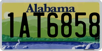 AL license plate 1AT6858