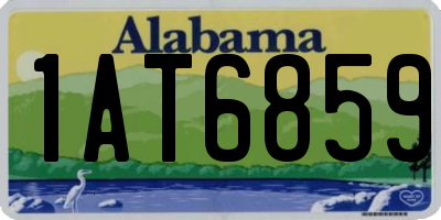 AL license plate 1AT6859