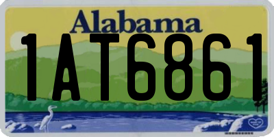 AL license plate 1AT6861