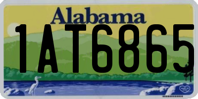 AL license plate 1AT6865