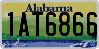 AL license plate 1AT6866