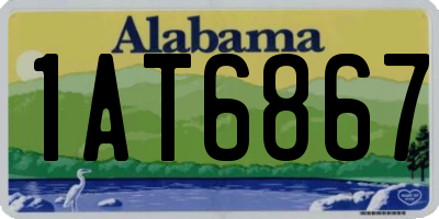 AL license plate 1AT6867