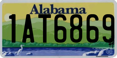AL license plate 1AT6869