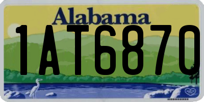 AL license plate 1AT6870