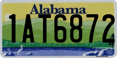AL license plate 1AT6872