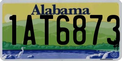 AL license plate 1AT6873