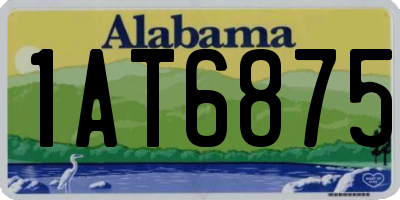 AL license plate 1AT6875