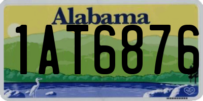 AL license plate 1AT6876