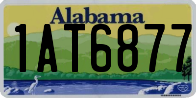 AL license plate 1AT6877