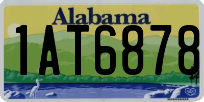 AL license plate 1AT6878