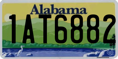 AL license plate 1AT6882