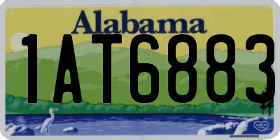 AL license plate 1AT6883