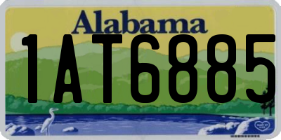 AL license plate 1AT6885