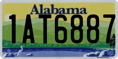 AL license plate 1AT6887