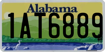 AL license plate 1AT6889