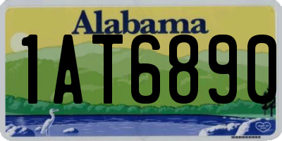 AL license plate 1AT6890