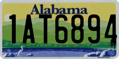 AL license plate 1AT6894