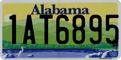AL license plate 1AT6895