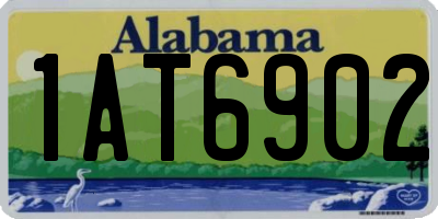 AL license plate 1AT6902