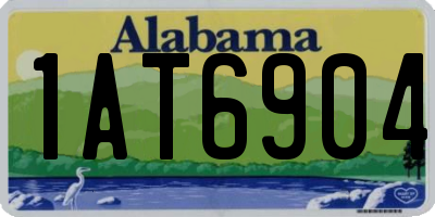 AL license plate 1AT6904