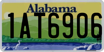 AL license plate 1AT6906