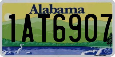 AL license plate 1AT6907
