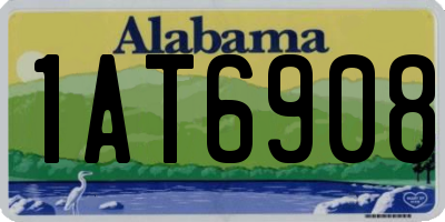 AL license plate 1AT6908