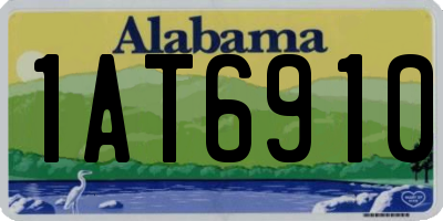 AL license plate 1AT6910