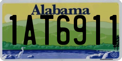 AL license plate 1AT6911