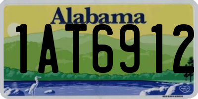 AL license plate 1AT6912