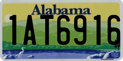 AL license plate 1AT6916