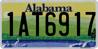 AL license plate 1AT6917