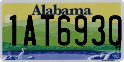 AL license plate 1AT6930