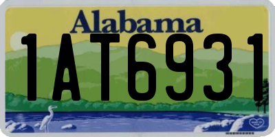 AL license plate 1AT6931