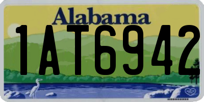 AL license plate 1AT6942