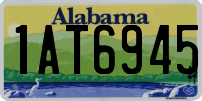 AL license plate 1AT6945